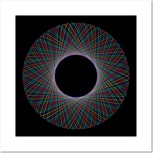 Colorful Spiral Circle Posters and Art